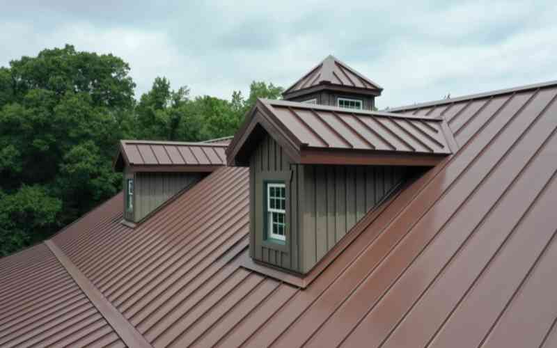 house wrap under a metal roof