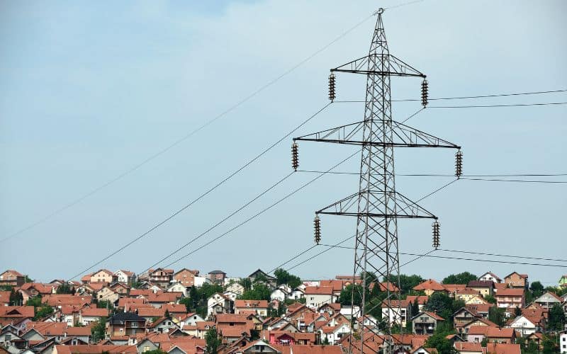 Power Line Touching Roof