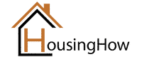 The housinghow logo on a green background.