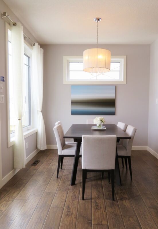 Hardwood flooring in a home.