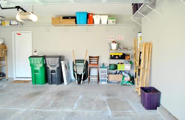 Clean garage floor