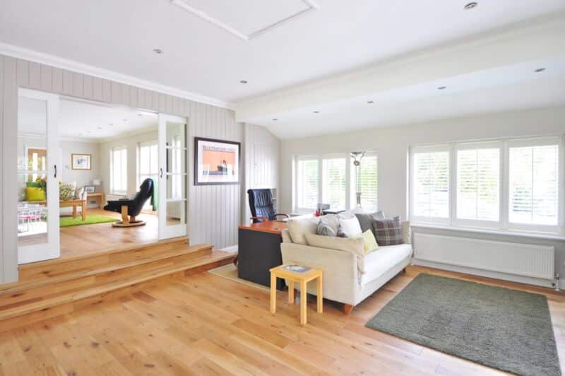 Durable hardwood floors.