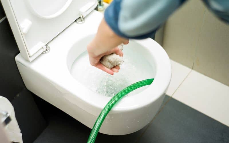 Toilet Overflowed and Leaked Through Ceiling 